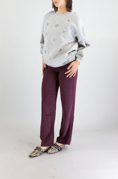 Felpa Des Petits Hauts Gris Chine da Donna joya