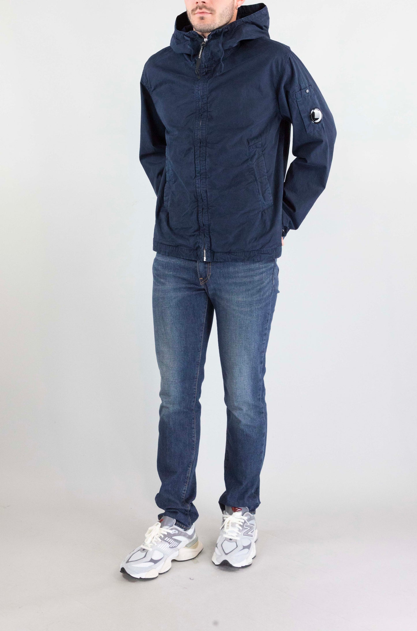Giubbotto Cp Company Navy da Uomo 20cmow75a110324g