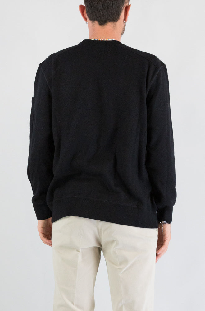 Maglia Cp Company Black da Uomo 21cmkn225a 110468a