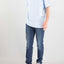 T-Shirt Mc2 Saint Barth Light Blue da Uomo bakewell t00132 piquet