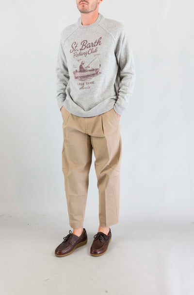 Maglia Mc2 Saint Barth Fishing Lake da Uomo bricklane print