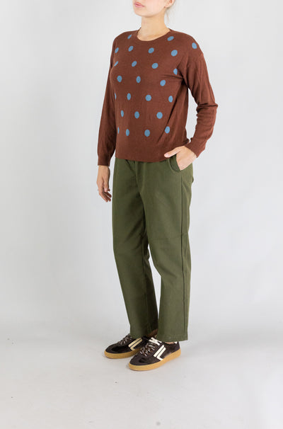 Maglia Nice Things Chestnut da Donna wkx037