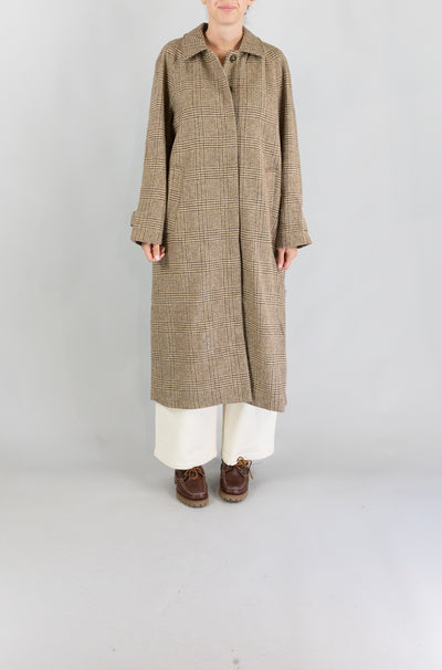Cappotto Jc Sophie Brown Check da Donna p5135 panna