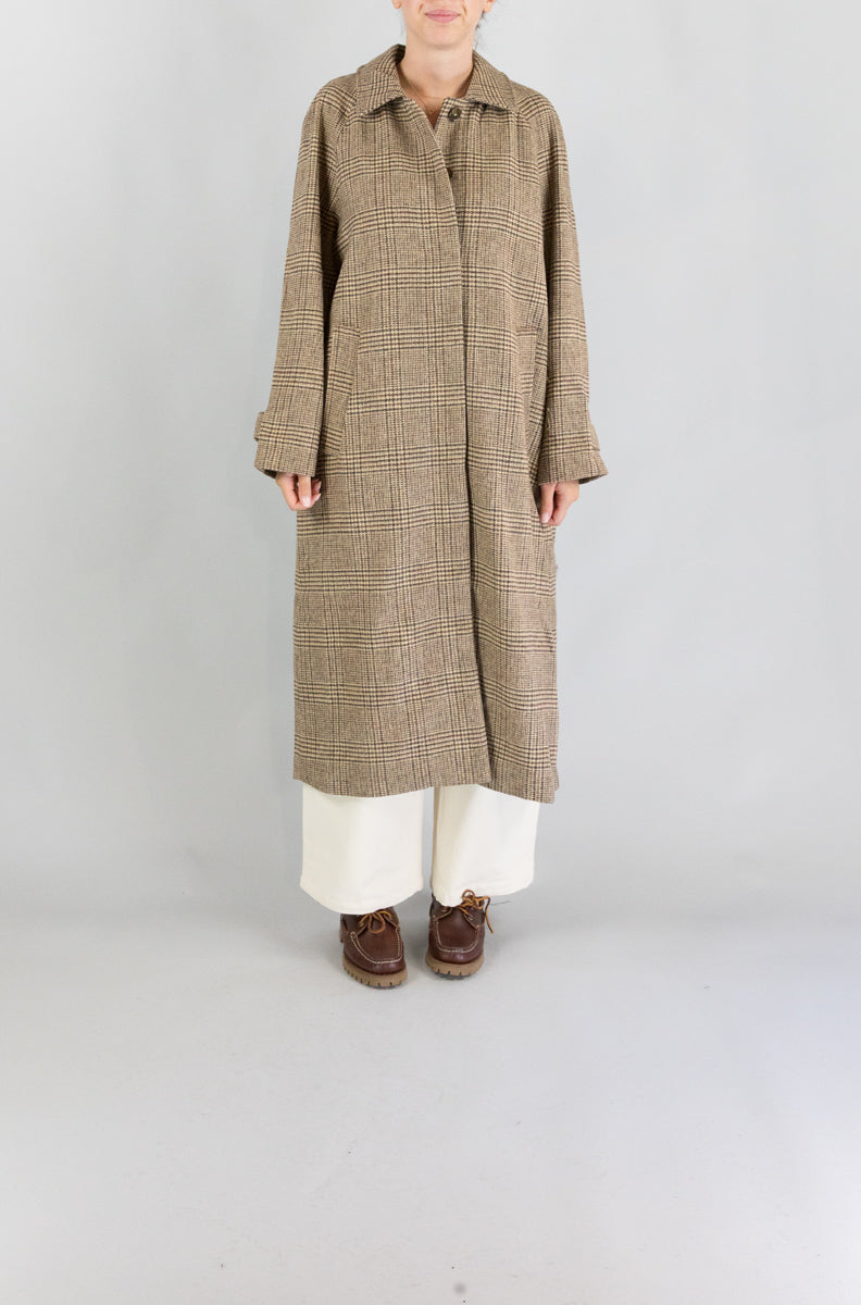 Cappotto Jc Sophie Brown Check da Donna p5135 panna