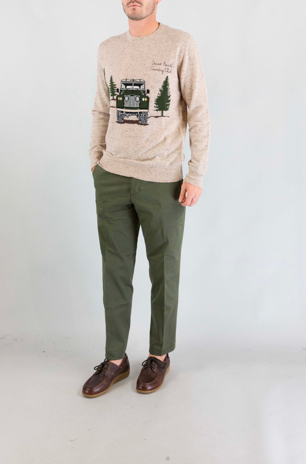 Maglia Mc2 Saint Barth Car Sb Country da Uomo heron donegal