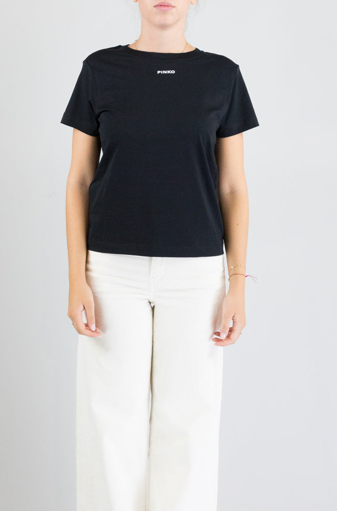 T-Shirt Pinko Nero da Donna basico