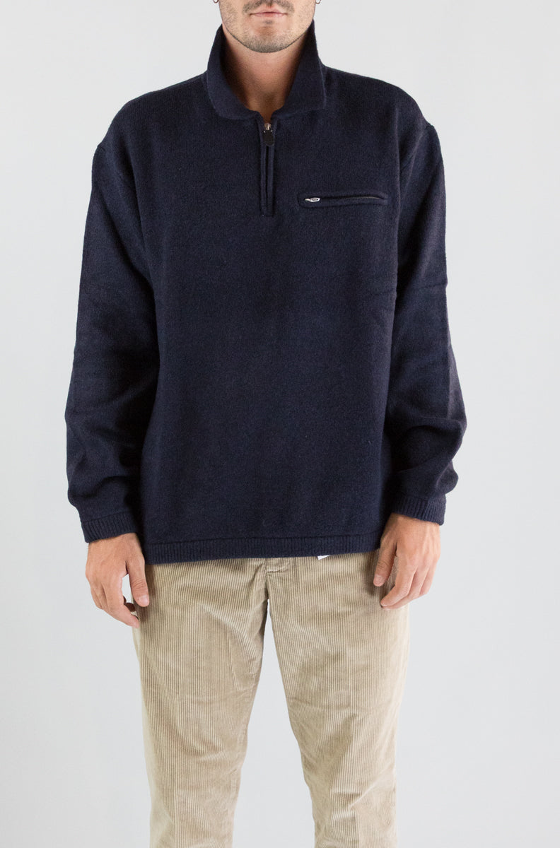 Giacca Levis  Navy da Uomo 007w2 boulder quarter zip