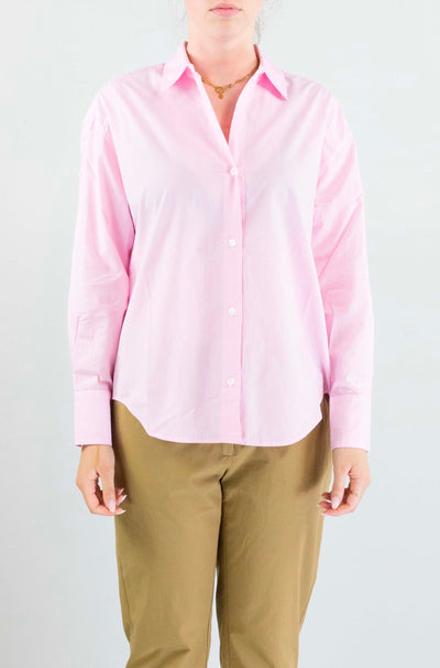 Camicia Mc2 Saint Barth Cotton Stripes Micro Apres 21 da Donna cristal