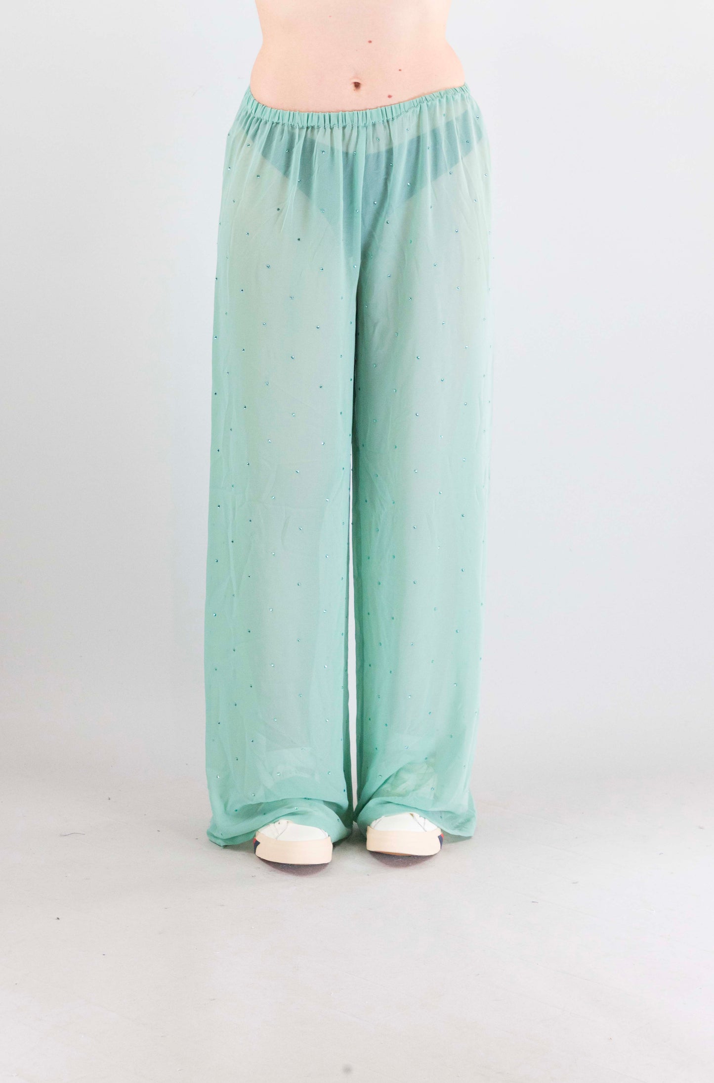 Pantalone Mc2 Saint Barth 00719l  Geogette Strass da Donna amalia
