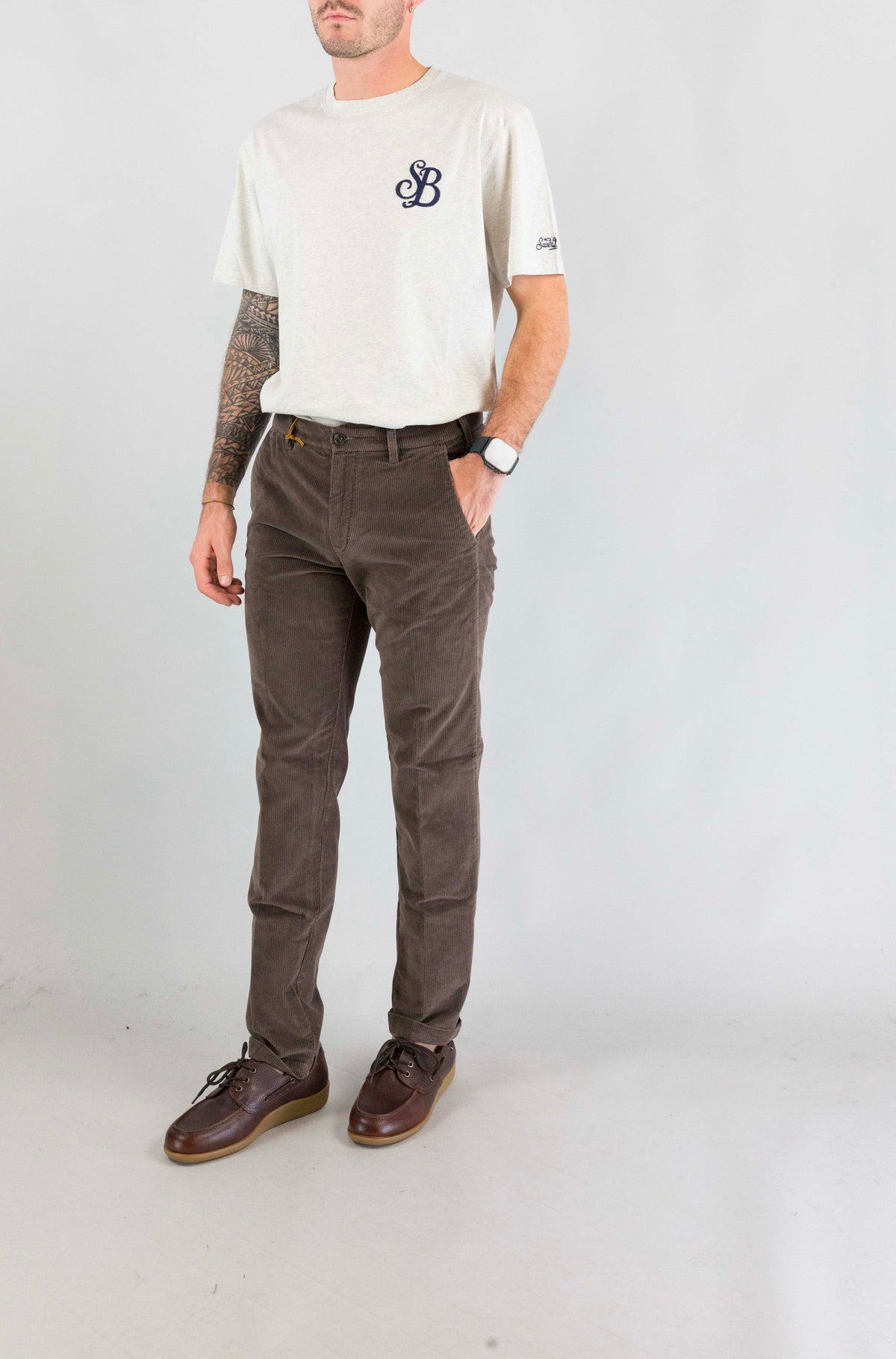Pantalone 40weft Fango da Uomo lenny 2942