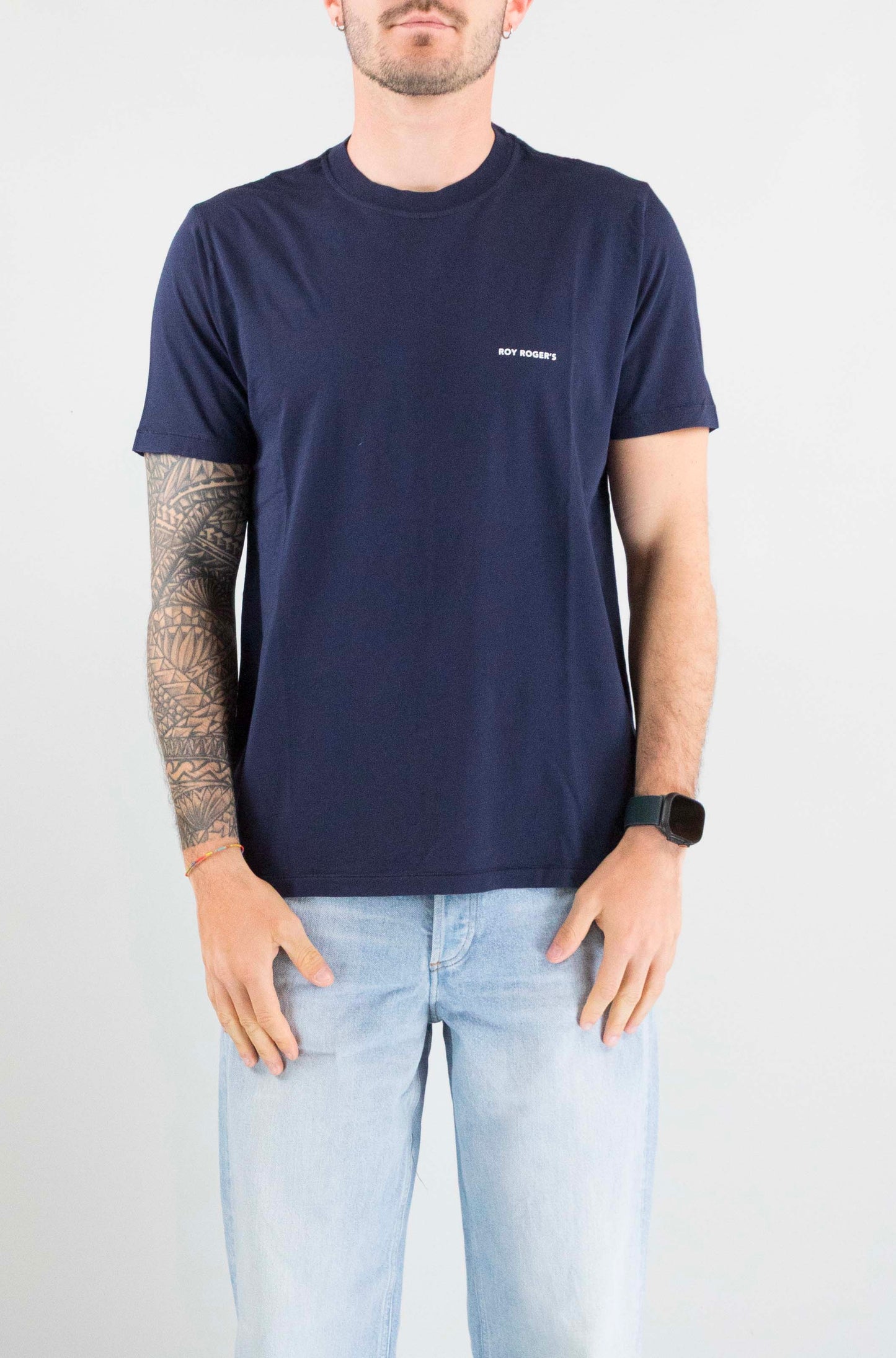 T-Shirt Roy Roger’S Dyed Blu da Uomo rru90049cg060569