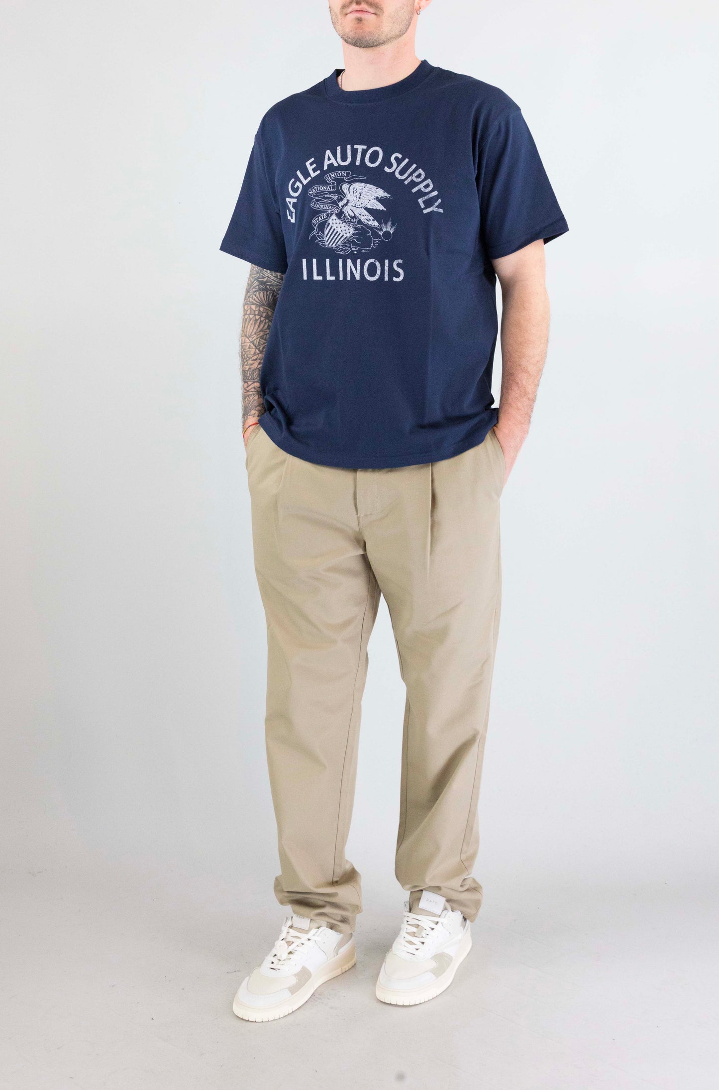 T-Shirt Universal Overall Navy da Uomo u2613219gf