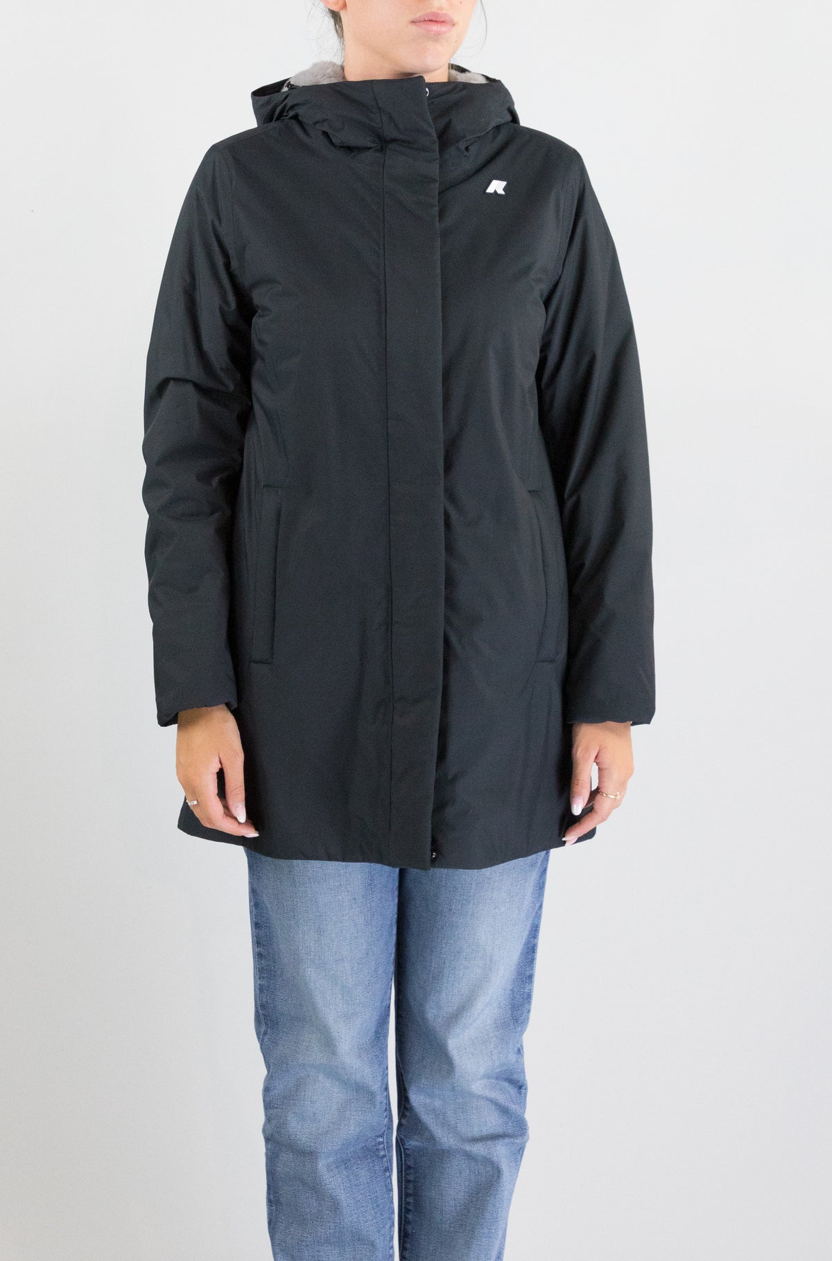Giubbotto Kway Black Pure Gray da Donna k8144cw sophie twill soft beaver