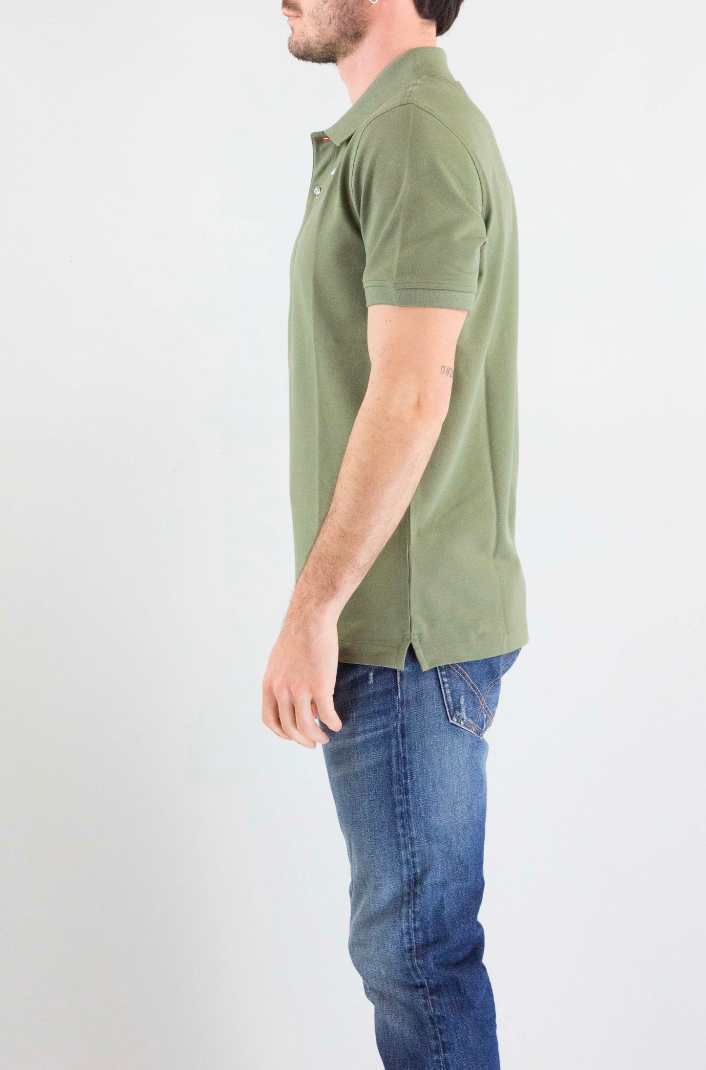 Polo Kway V15 Green Lichen da Uomo k1125cw vinnie piquet