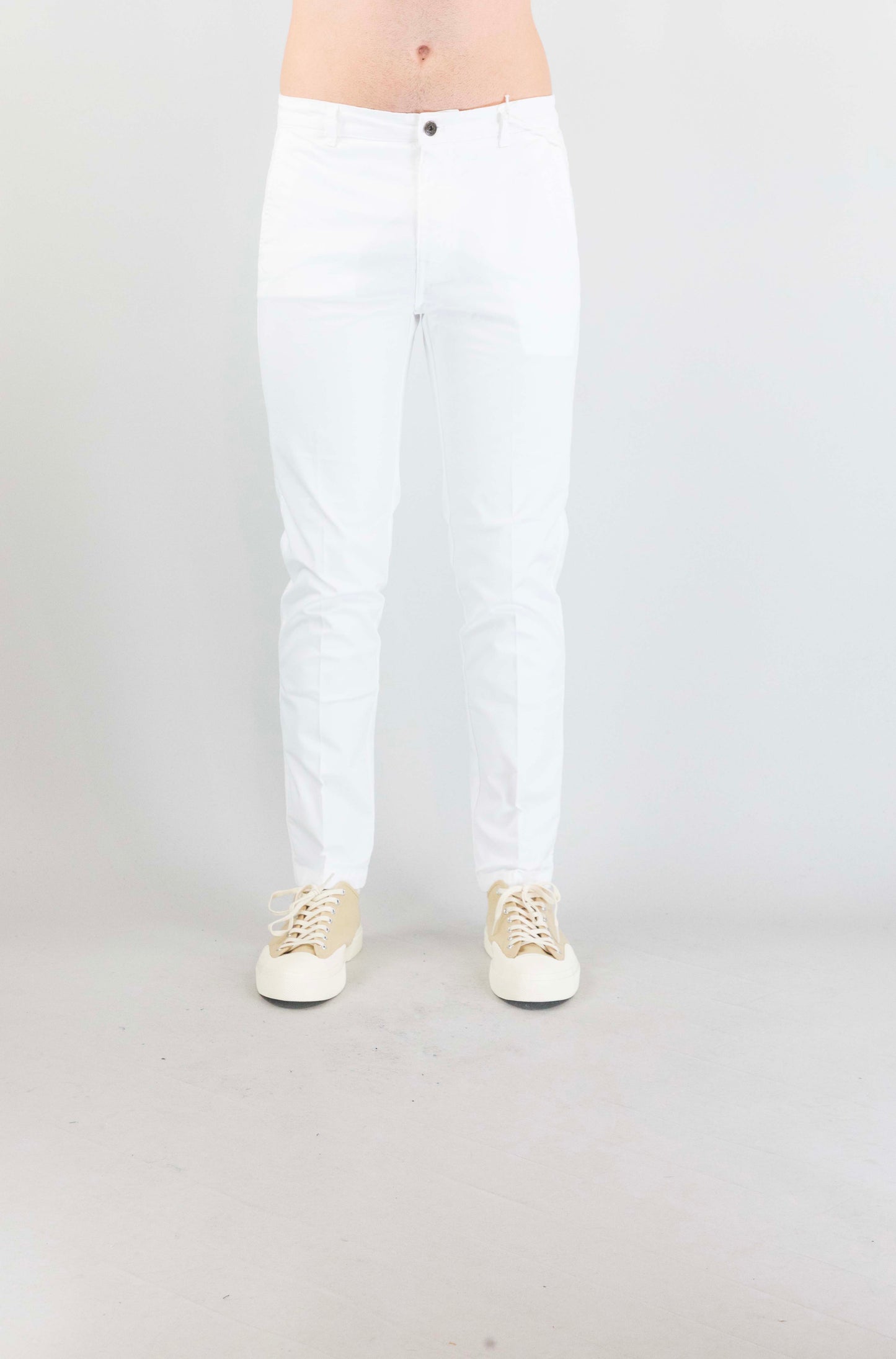 Pantalone Roy Roger’S White da Uomo rru90319c9250112 c0005 gab elast
