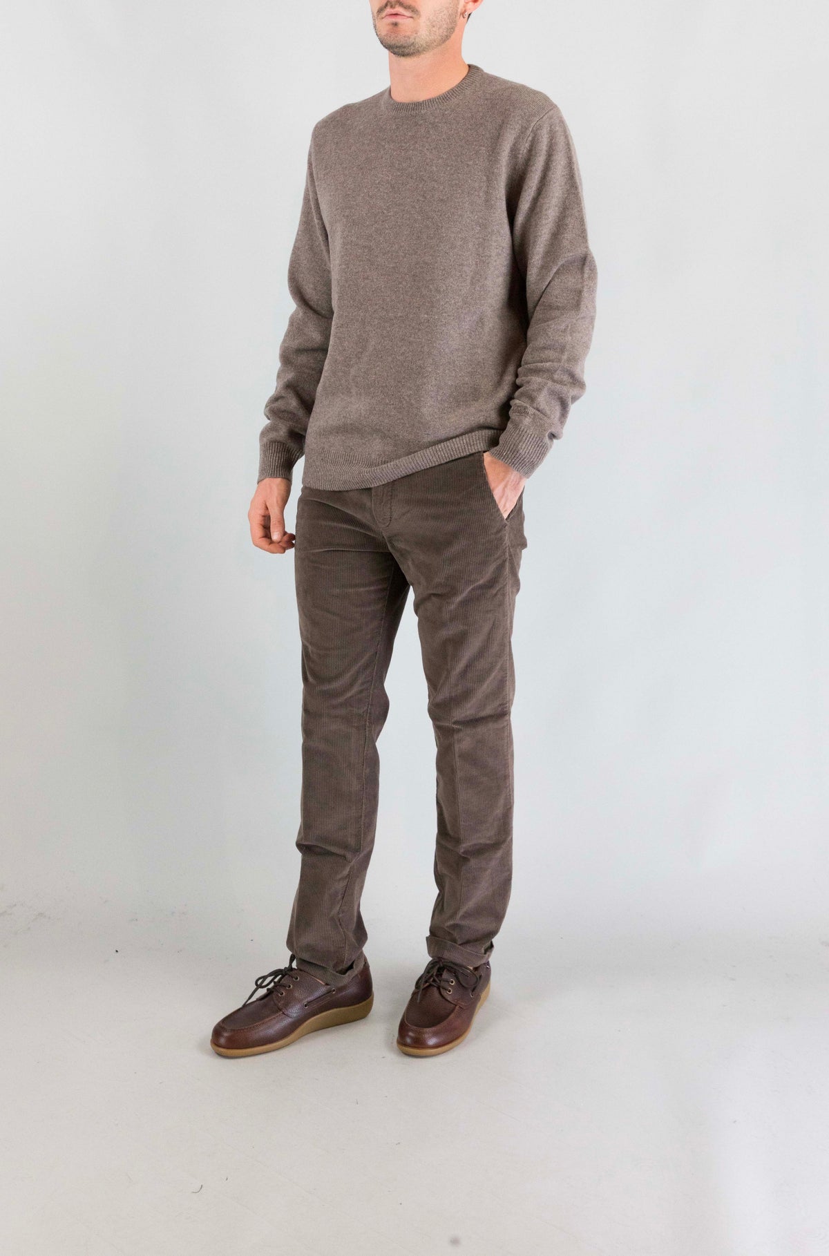 Maglia Mc2 Saint Barth Nut da Uomo regent lambswool