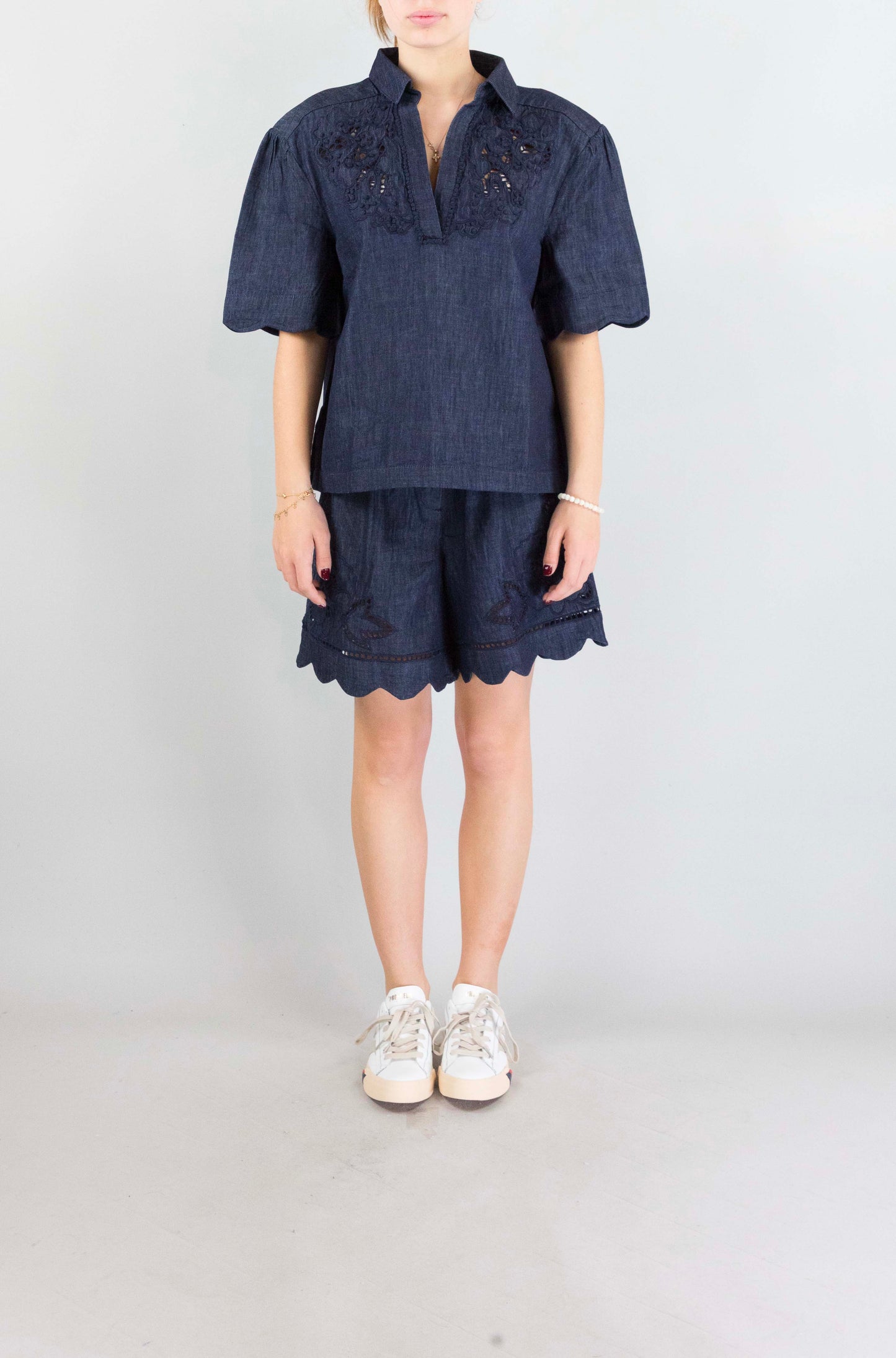 Top Scarlett Poppies Denim Blue da Donna sahira
