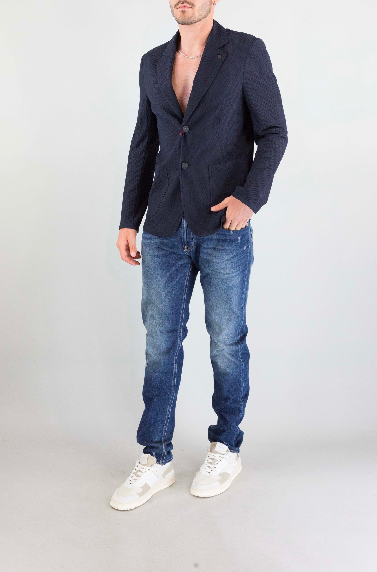 Giacca Bob Navy da Uomo golden t1