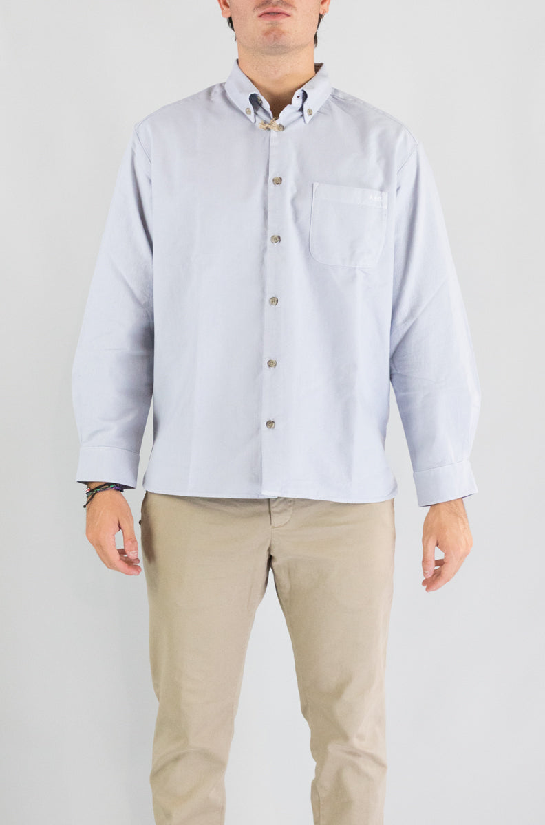 Camicia Apc Bleu da Uomo cohoe h12599 mateo logo