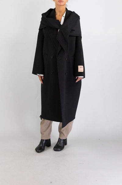 Cappotto Solotre Nero da Donna m1f0001