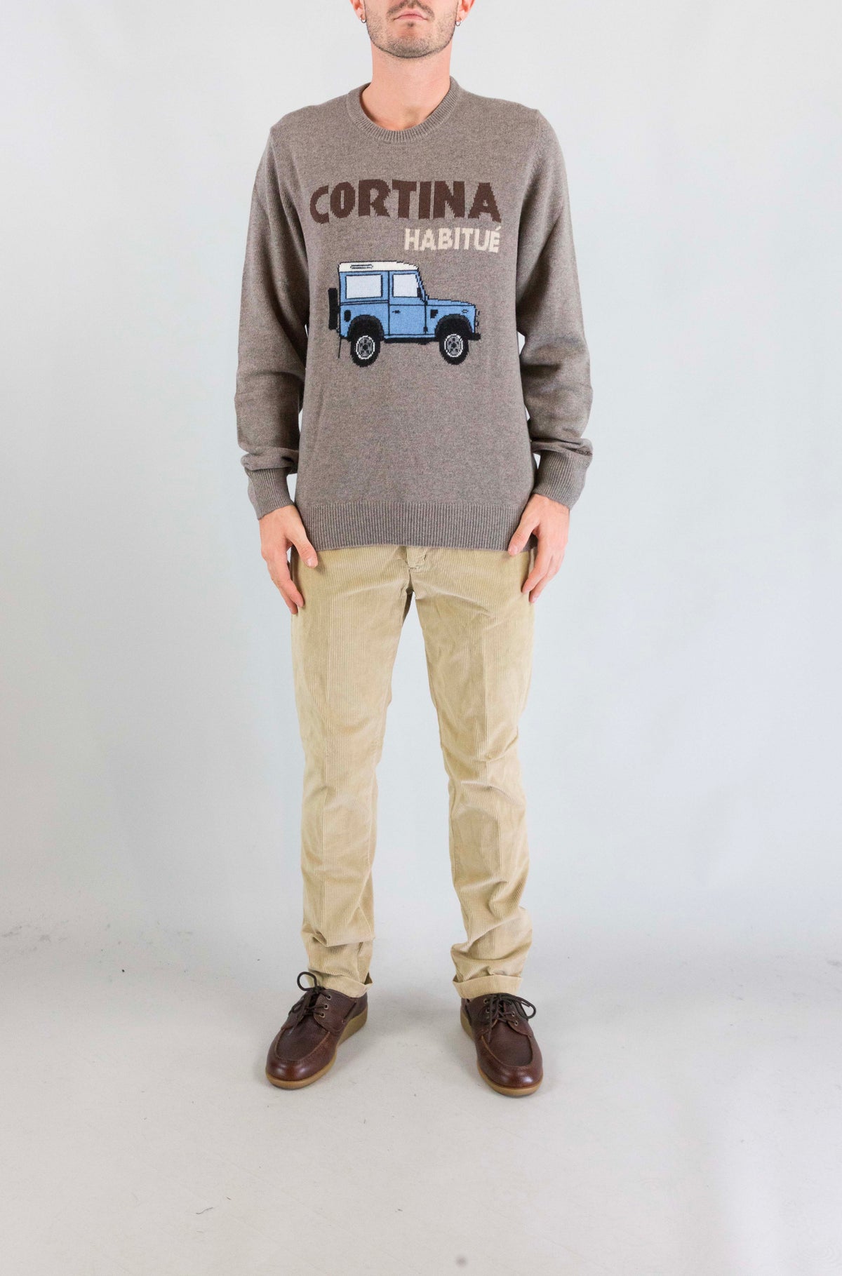 Maglia Mc2 Saint Barth 00686 Car Cortina da Uomo heron