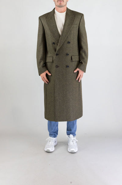 Cappotto Sunflower Green da Uomo db coat herringbone