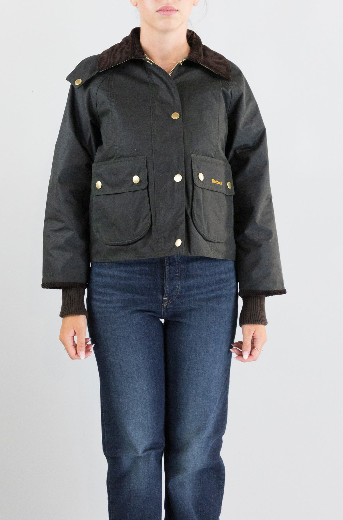 Giubbotto Barbour Sg51 da Donna lwx1403 cropped beadnell wax