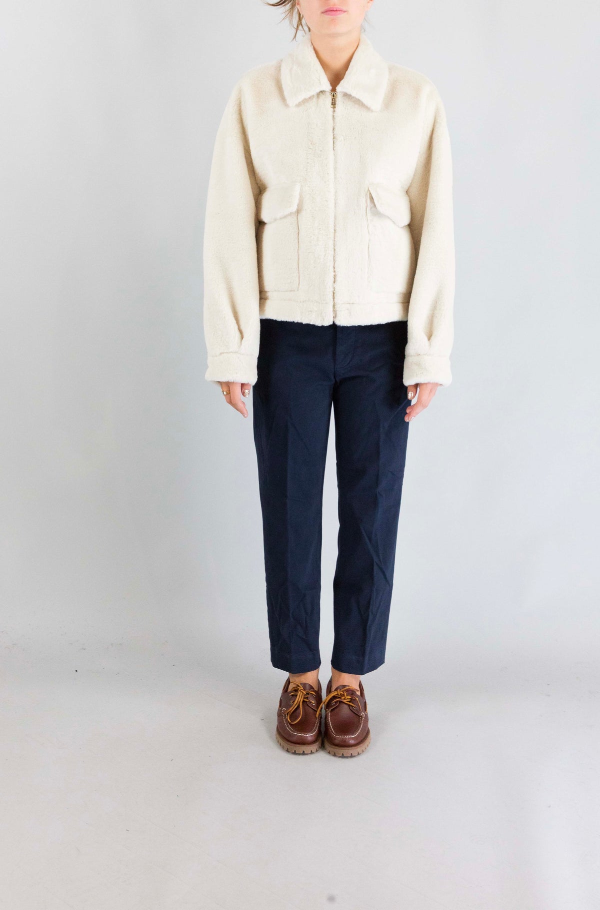 Giubbotto Mc2 Saint Barth Cream da Donna clary fur