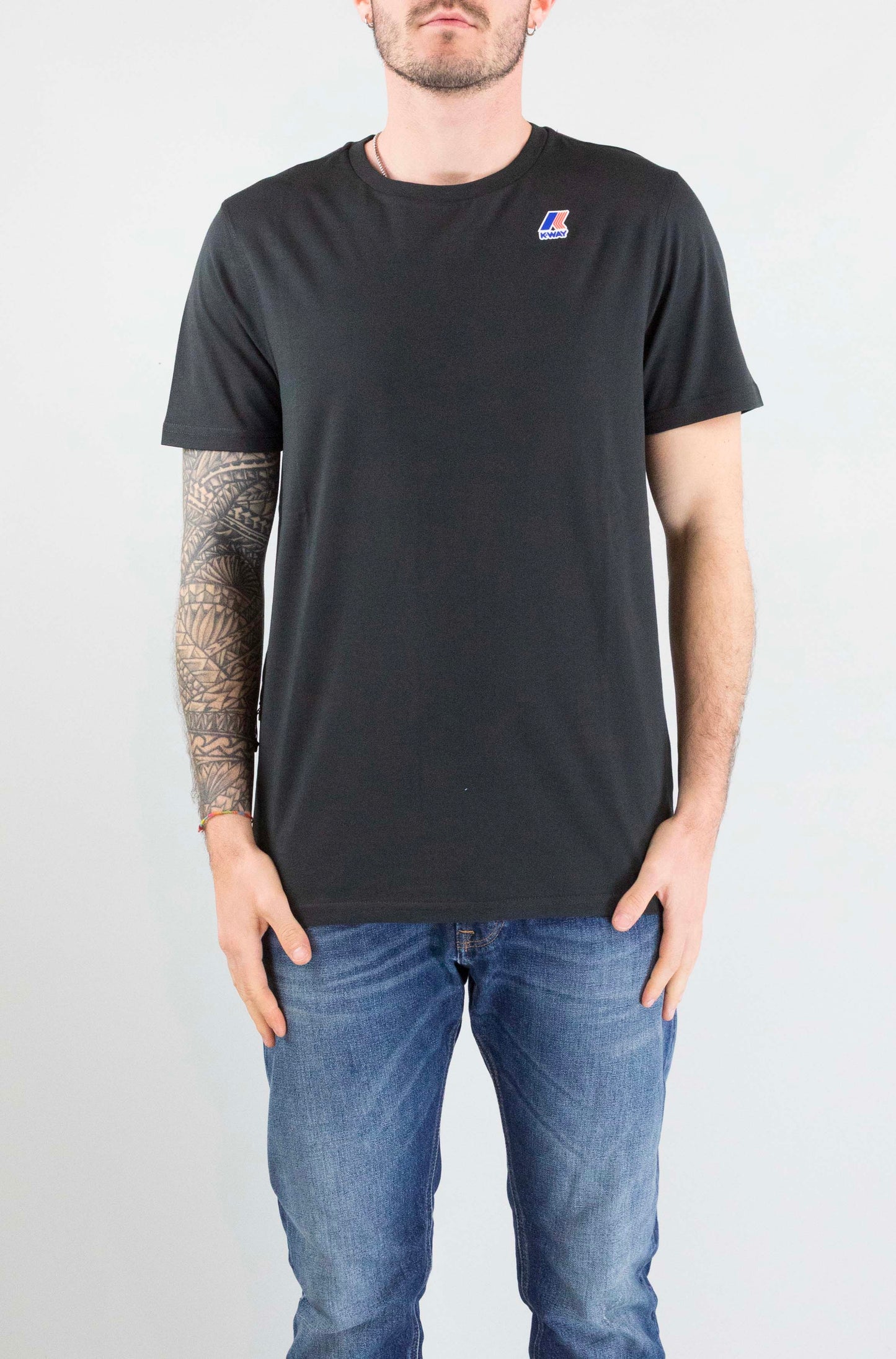 T-Shirt Kway Usy Black Pure da Uomo k7142kw leonide