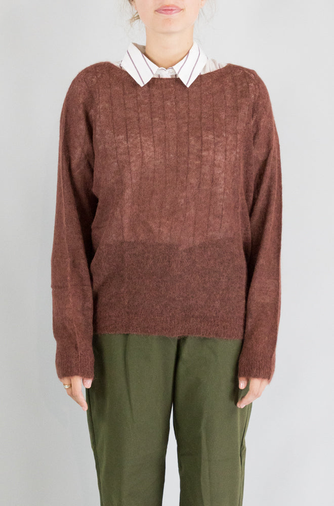Maglia Nice Things Chestnut da Donna wkx048