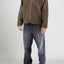 Giubbotto Universal Work Brown Marl da Uomo 35412 wool fleece zip liner