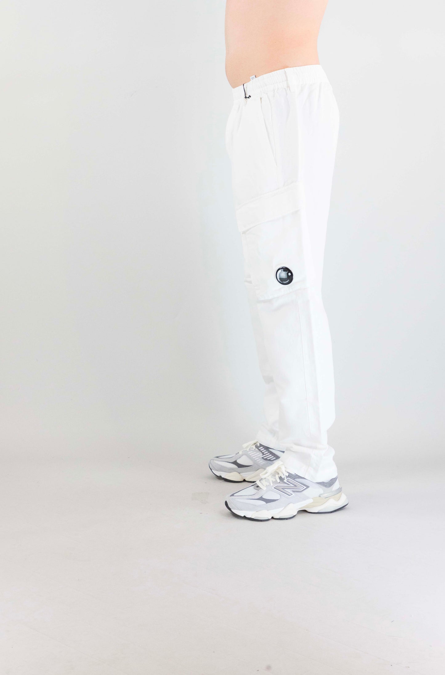 Pantalone Cp Company White da Uomo 20cmpa249a110626g