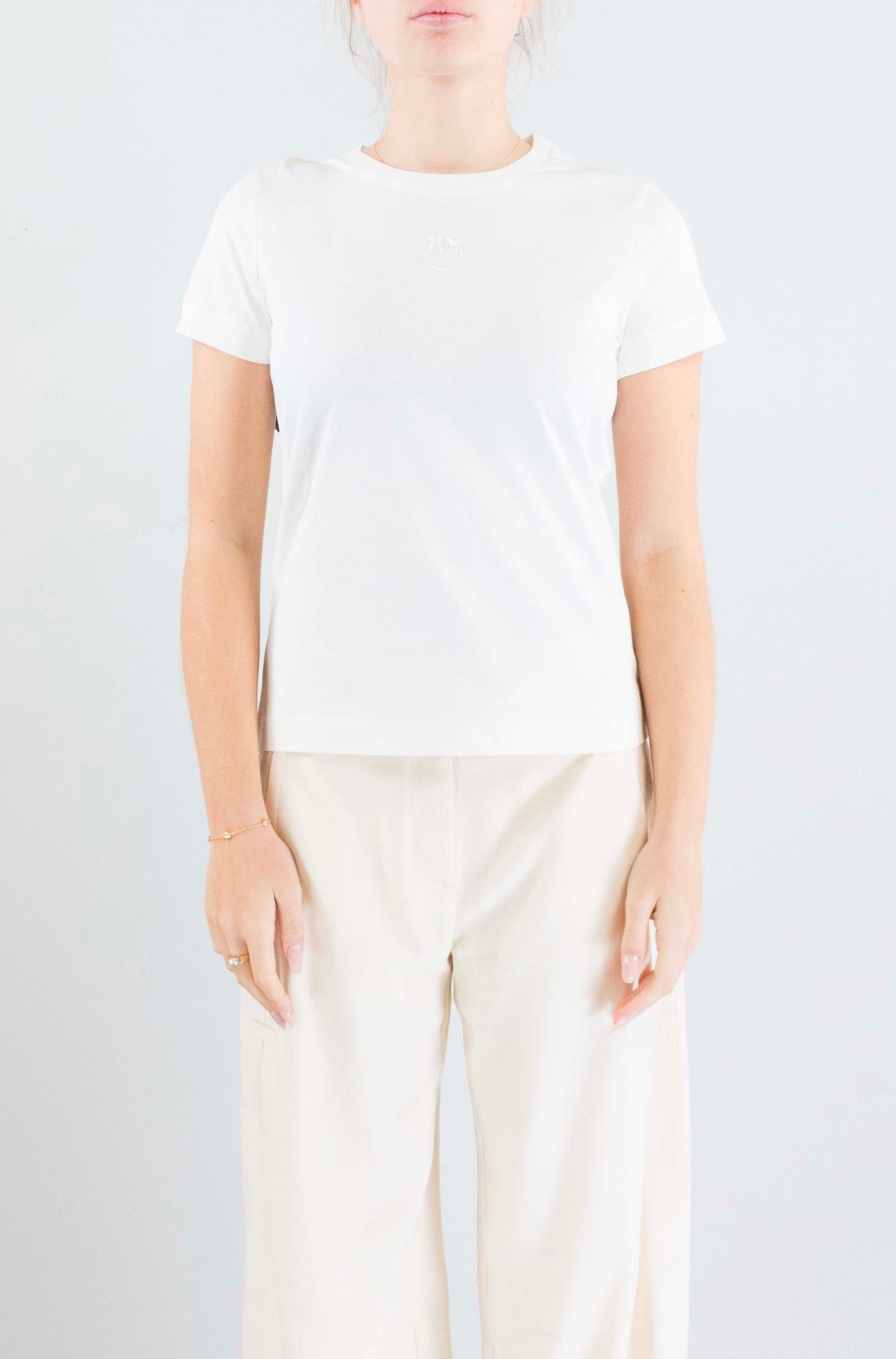 T-Shirt Pinko White da Donna bussolotto