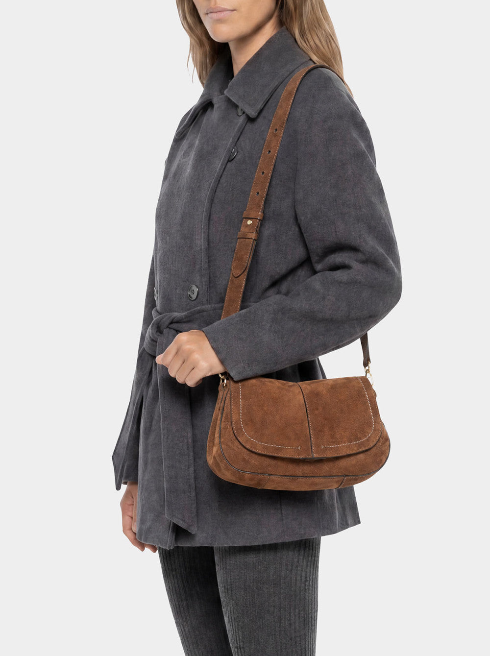 Borsa Gianni Chiarini Cognac da Donna 12618 cm pl helena round