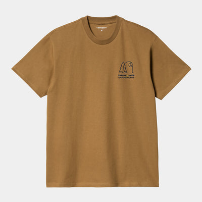 T-Shirt Carhartt Wip Hamilton Brown da Uomo i032889