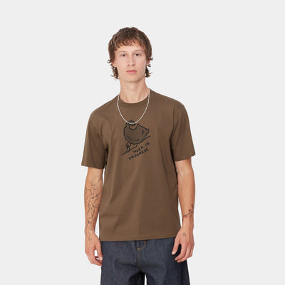 T-Shirt Carhartt Wip Chocolate Black da Uomo i033988