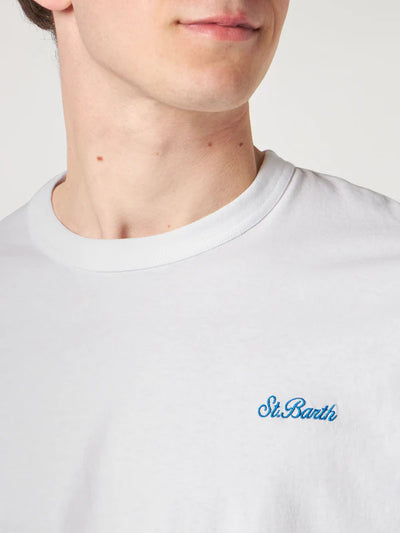 T-Shirt Mc2 Saint Barth Palm 01n  Emb da Uomo DOV0001 00481D